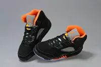 new nike air jordan 5 chaussures femmes genereux noir orange